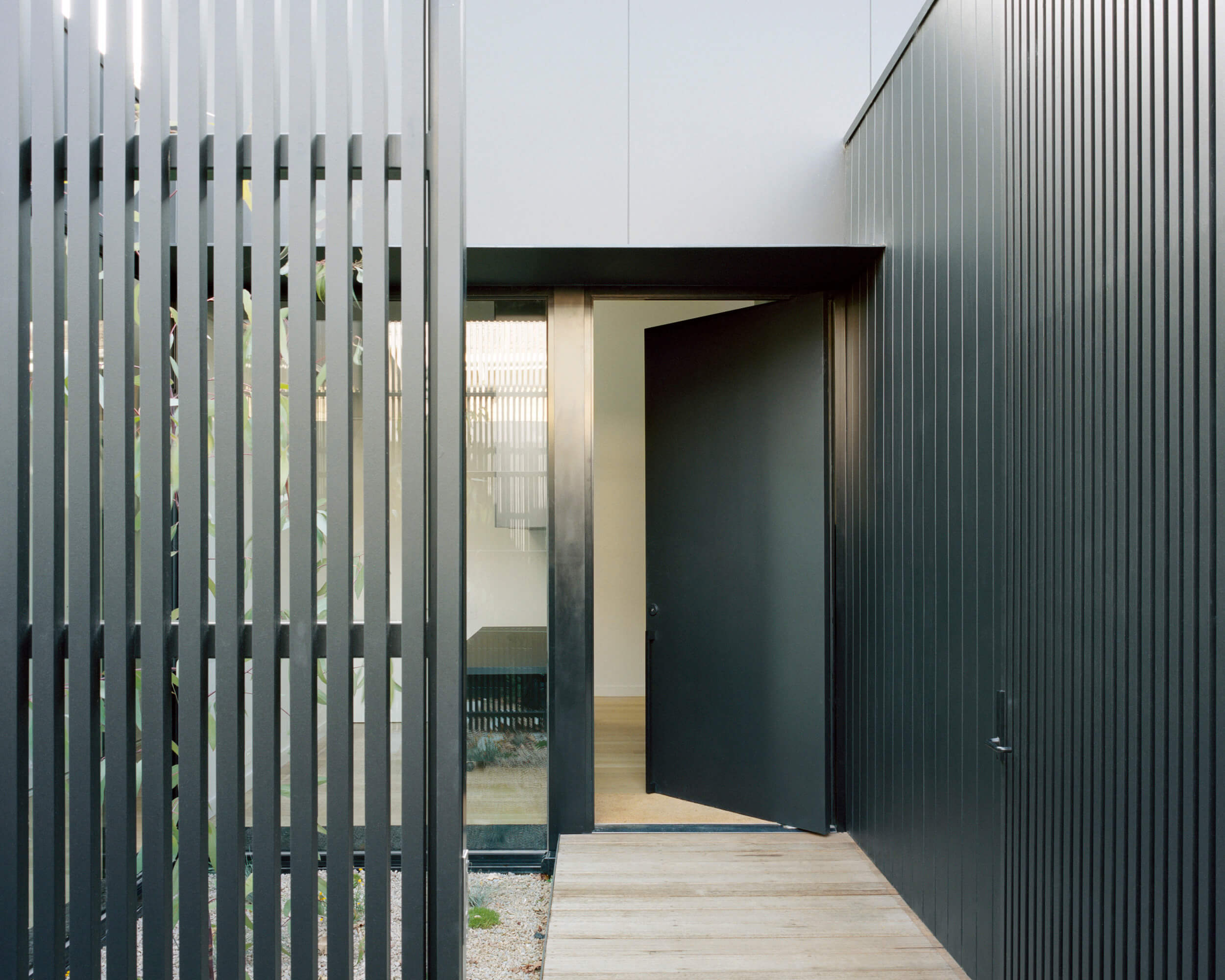 Private Entry Courtyard with Pivot Front Door
